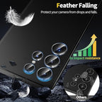 Samsung Galaxy S24 Ultra Camera Lens Glass Protector with Metal Frame Mobile Case by CoverMeUp - Style 5