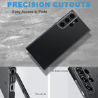 Samsung Galaxy S24 Ultra Slim Fit Original Carbon Fiber Case Mobile Case by CoverMeUp - Style 5