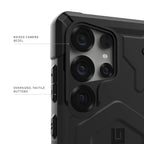 Samsung Galaxy S25 Ultra Pathfinder Rugged Featherlight Shockproof Protective Case - Black Mobile Case by CoverMeUp - Style 2