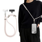TORRAS Universal Phone Lanyard Crossbody with 2 Reinforced Tabs - Premium Adjustable Lanyard for Mobile, Anti-Theft High-Strength 8mm Rope - Khaki