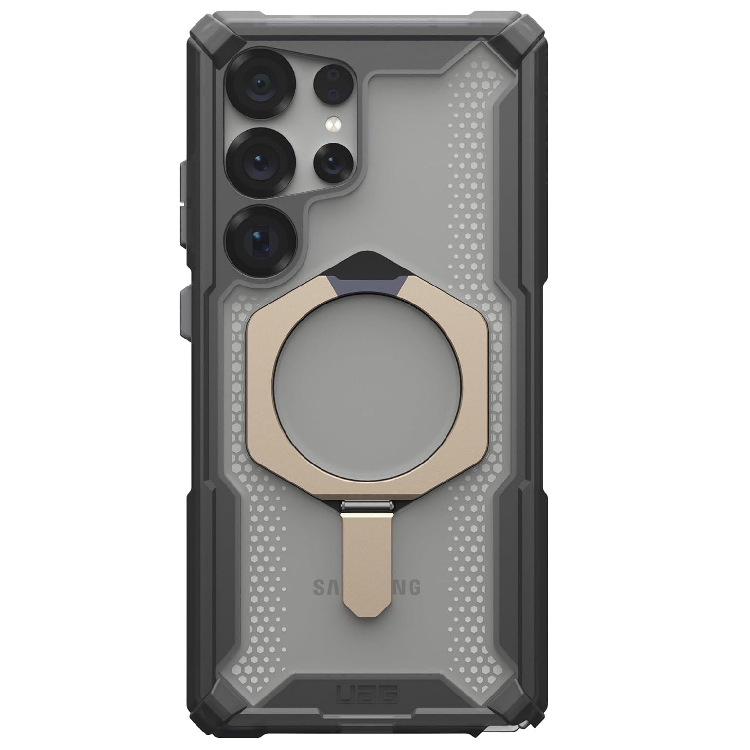 Samsung Galaxy S24 Ultra Plasma XTE Ruged Armor Case with MagSafe & Metal Kickstand - Ice Mobile Case by CoverMeUp - Style 2