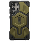 Samsung S24 Ultra Monarch Pro Top Grain Leather (TGL) Protective Armor Case with Magsafe - Gold Mobile Case by CoverMeUp