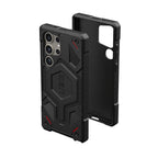 Samsung Galaxy S25 Ultra Monarch Pro Kevlar Protective Ruged Armor MagSafe Case - Black Mobile Case by CoverMeUp - Style 5