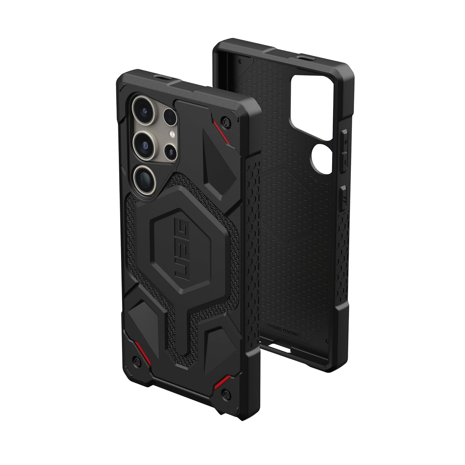 Samsung Galaxy S25 Ultra Monarch Pro Kevlar Protective Ruged Armor MagSafe Case - Black Mobile Case by CoverMeUp - Style 5