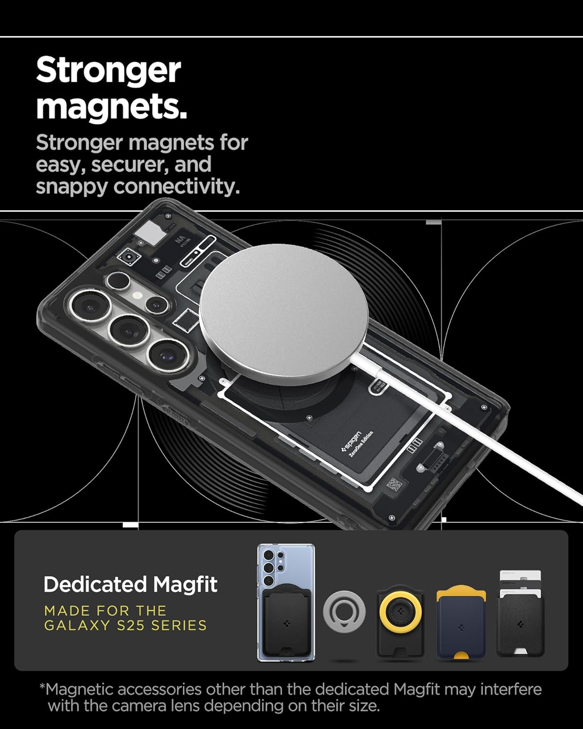 Samsung Galaxy S25 Ultra Zero One Machine Hybrid Shockproof Case with Magsafe - Black Mobile Case by CoverMeUp - Style 5