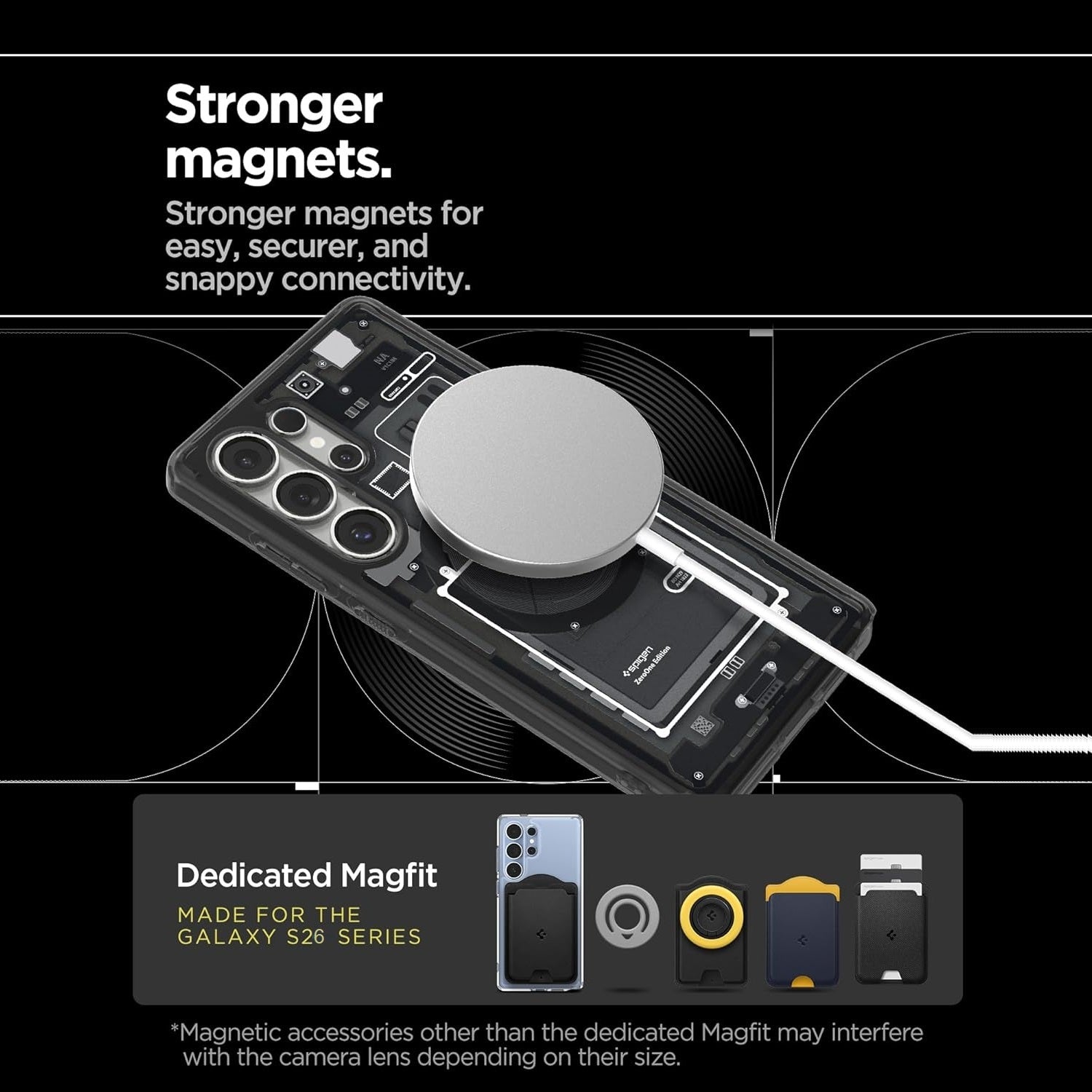 Samsung Galaxy S26 Ultra Zero One Machine Shockproof Case with Magsafe - Black Mobile Case by CoverMeUp - Style 3