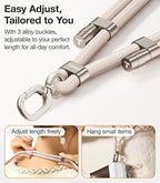 TORRAS Universal Phone Lanyard Crossbody with 2 Reinforced Tabs - Premium Adjustable Lanyard for Mobile, Anti-Theft High-Strength 8mm Rope - Khaki