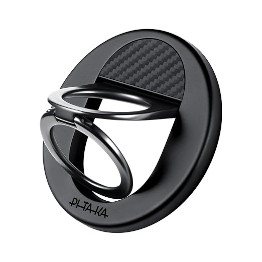 PITAKA MagSafe Phone Grip, 360 Degree Rotation Magnetic Phone Ring