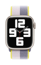 Lavender Grey/Light Lilac Sports Loop for iWatch 42mm, 44mm & 45mm Series 1 2 3 4 5 6 7 8(Watch Not Included) Mobile Case by CoverMeUp