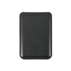 Santa Barbara Polo Raquet Club Avery Series MagSafe PU Leather Card Wallet with Convertible Stand (BLACK)