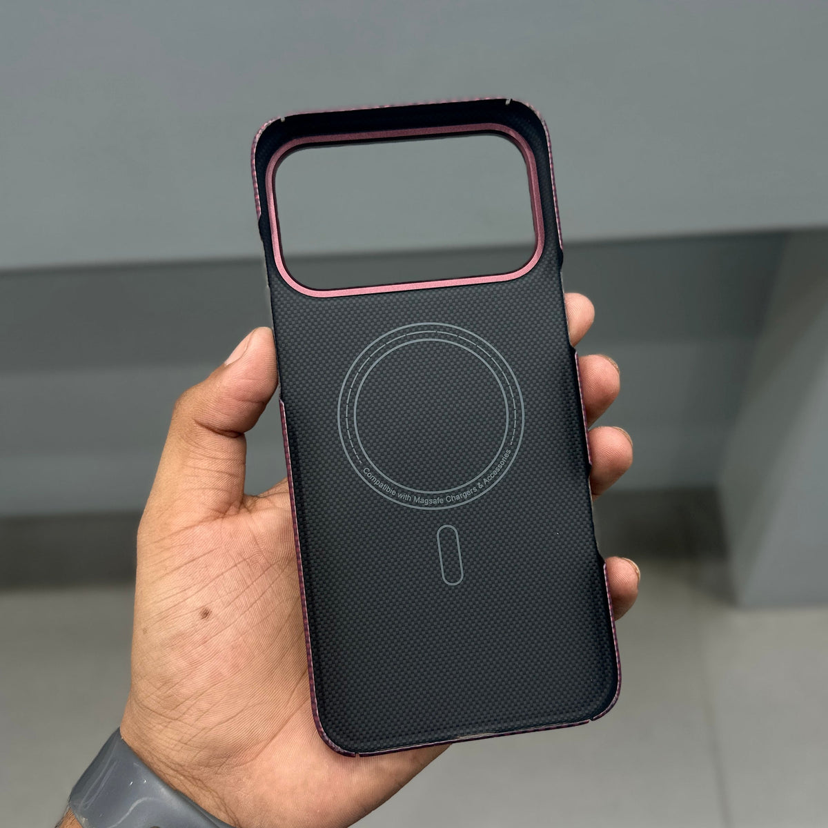 CMAQ X CARBON REAL COBON CASE - WINE RED ( No. 3866 )