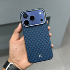 BENKS ARMOR GRID REAL CARBON CASE MAGSAFE - BLUE ( No. 2833 )