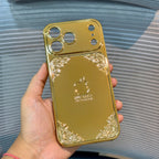 Protective Apple iPhone Back Cover - GoldMirr Embossed iPhone 16 Series Case - Style 4