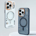Protective Apple iPhone Back Cover - Frosted Magnetic Shell UV Hybrid Case for iPhone - Style 5