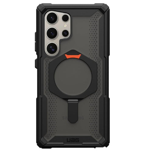 Samsung Galaxy S25 Ultra UAG Plasma XTE with MagSafe & Metal Kickstand (Camera Ring Compatible)- Ash Black Mobile Case by CoverMeUp