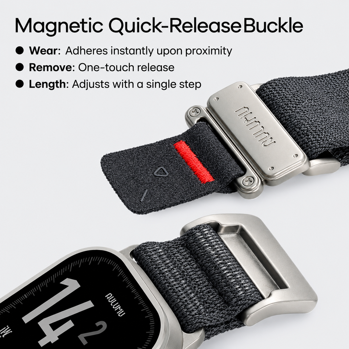 Aulumu CS03 Titanium Mag Buckle Quick-Release Band