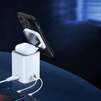 MagFlex™ 4 in 1 MagSafe Wireless Desktop Charger Mobile Case by CoverMeUp - Style 4