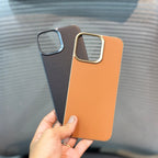 Protective Apple iPhone Back Cover - Leather Finish BackPlane MagSafe iPhone 15 & 16 Series Case - Style 3