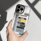 Protective Apple iPhone Back Cover - LYDIA CLASSIC PRINT CASE FOR IPHONE Cyberpunk Labels - Style 3