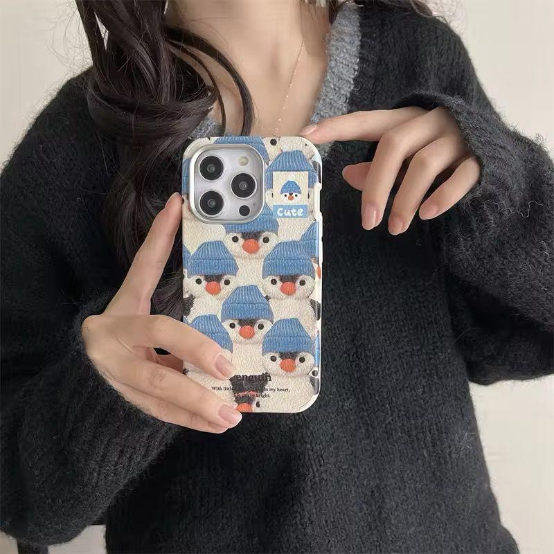 Protective Apple iPhone Back Cover - Printed Penguin Hard iPhone Case - Style 3
