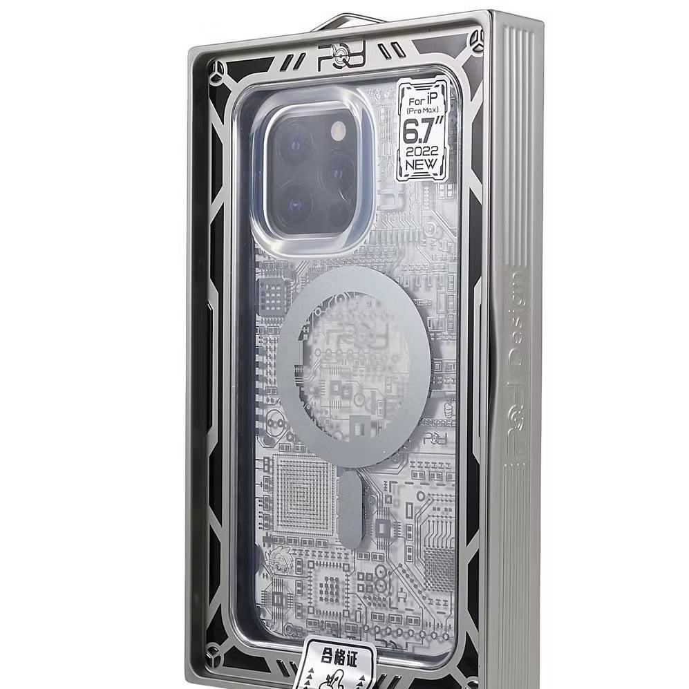 PQY GEEK SERIES CIRCUIT BOARD STYLE CASE FOR IPHONE 14