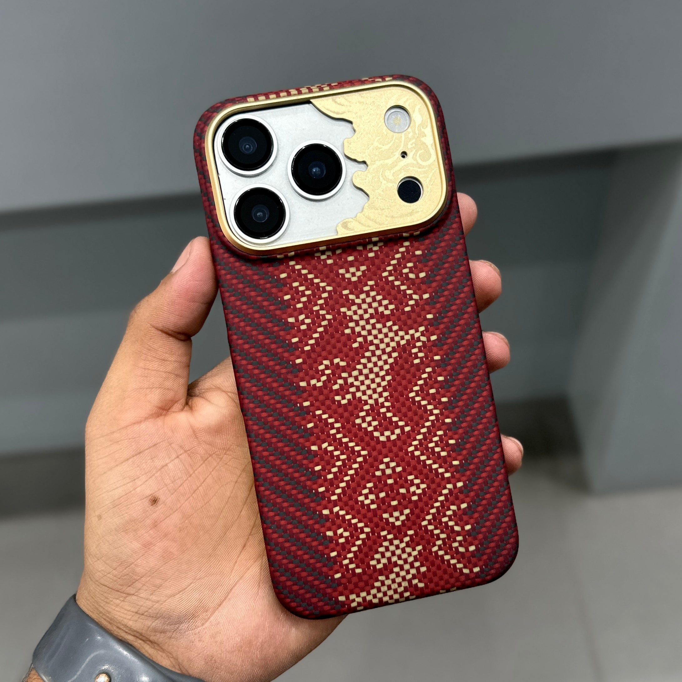 BENKS KNIGHT ARMOR AIR MAGSAFE CASE - WINE RED ( No. 3860 )