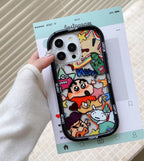 Crayon Shinchan Printed Shockproof Cover - CRAYON Shinchan Cartoon Printed Shockproof Bumper Case for iPhone