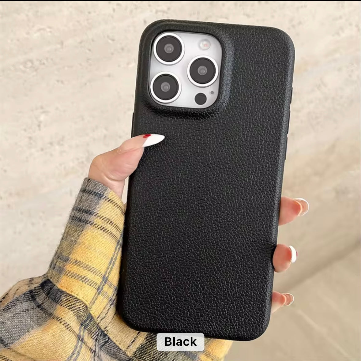 Protective Apple iPhone Back Cover - Slim Fit Case with Texture for iPhone - Style 3