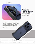 Metallic Bumper Case for iPhone 17/18 Pro & Pro Max - iPhone 17 Pro Max / 18 Pro Max - Black