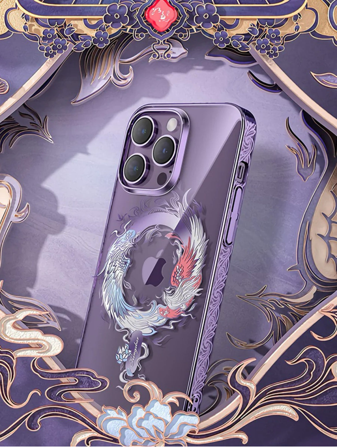 DRAGON ANIMAL 3D PATTERN DESIGN PHONE CASE FOR IPHONE 14 PRO