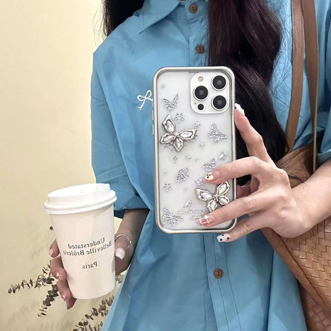 Diamond 3D Butterfly Case for iPhone