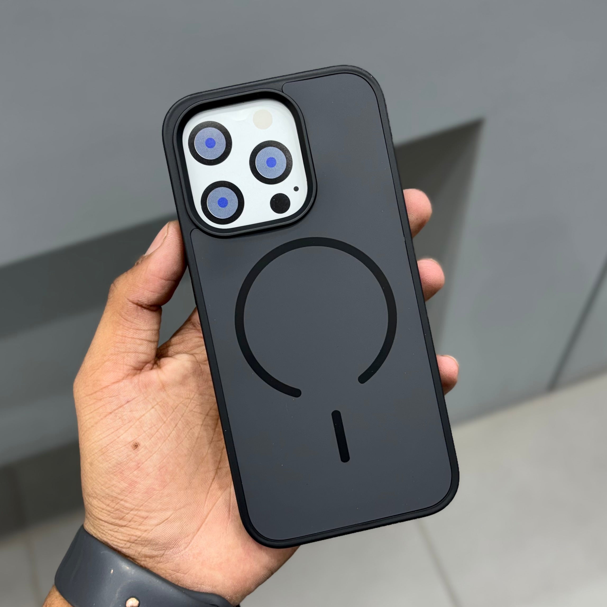 HAMURU SKIN FEELCASE MAGSAFE - BLACK ( No. 2382 )