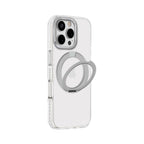 Protective Apple iPhone Back Cover - Transparent MagSafe iPhone Case with Stand - Style 3