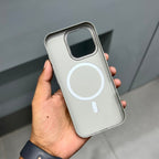 Matt Ment Case with Magsafe-Grey( No. 2148 ) Mobile Case by CoverMeUp - Style 3