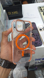 Protective Apple iPhone Back Cover - Dual Color iPhone Protective Case with Built-in Stash Stand Phone Case - Style 2