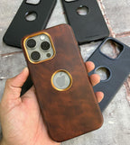 PULOKA SOLEMN LOGO CUT GENIUNE LEATHER CASE Mobile Case by CoverMeUp - Style 2