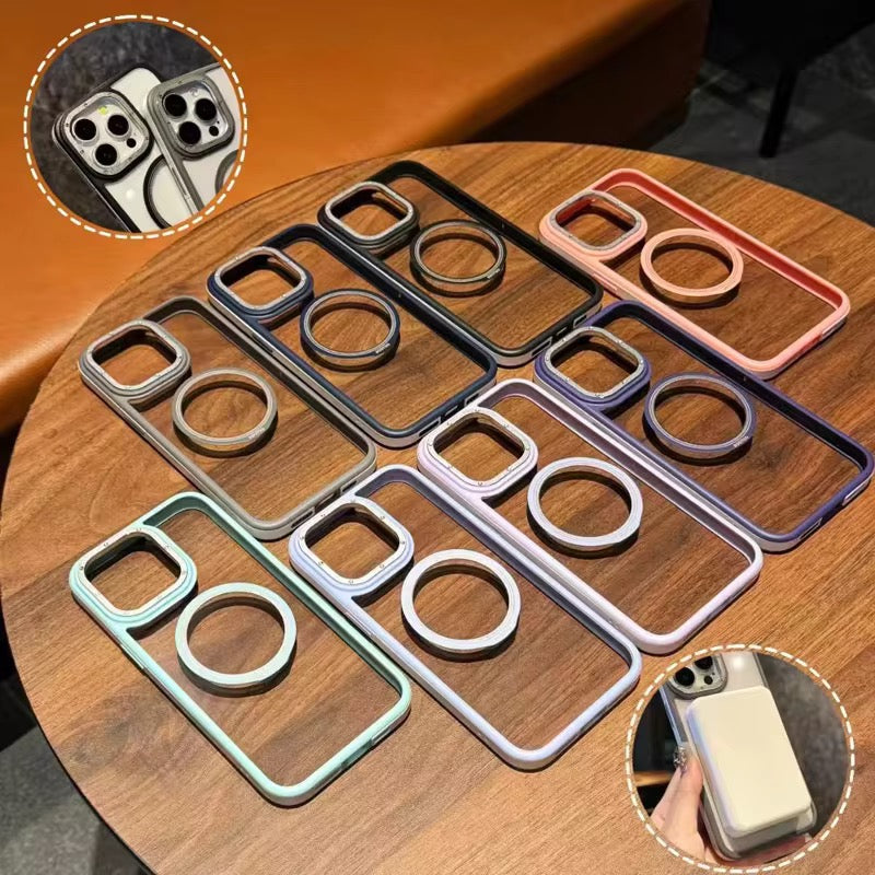 Protective Apple iPhone Back Cover - Transparent MagSafe Hard iPhone Case for 16 Series