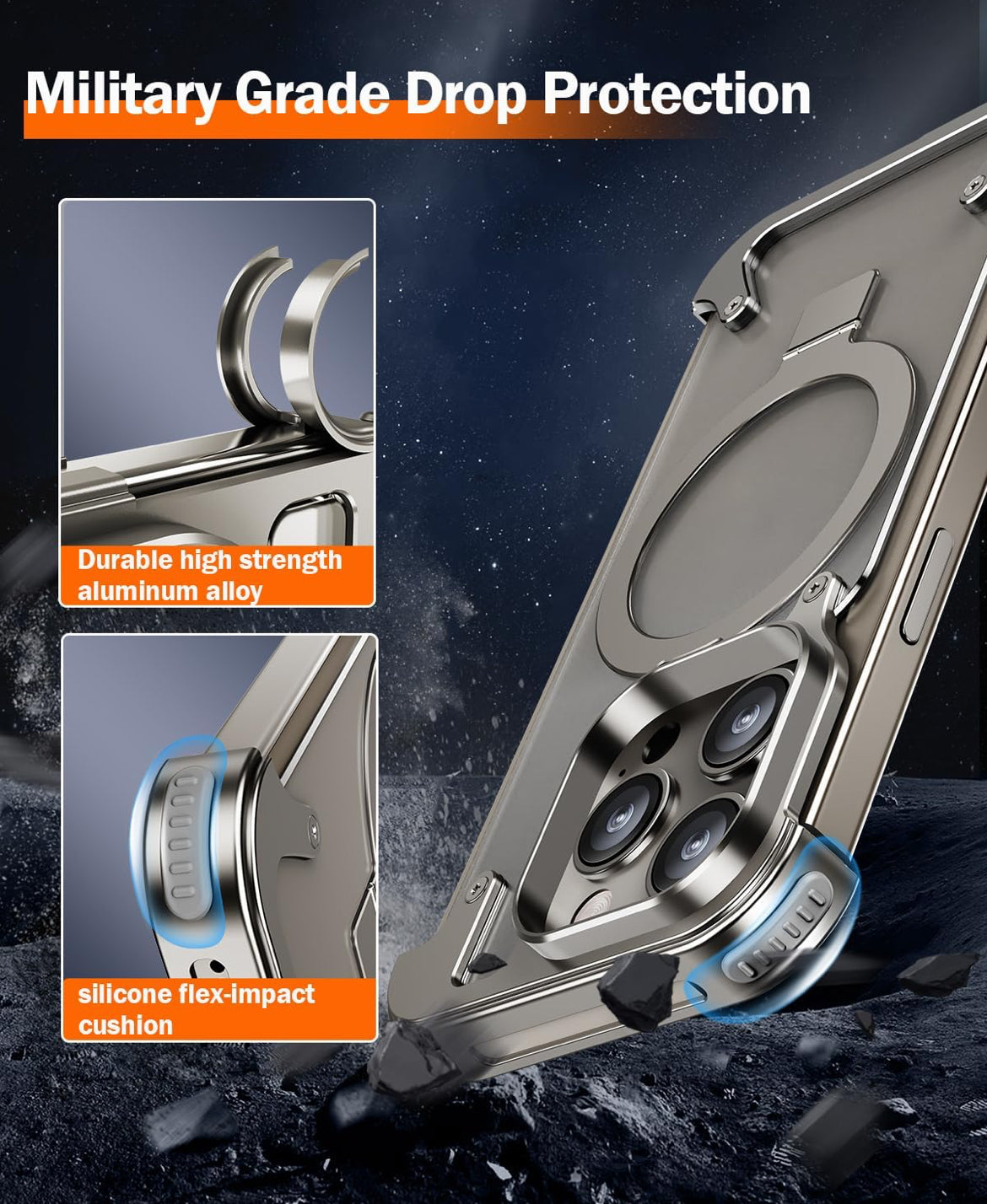Frameless Armor Case for iPhone