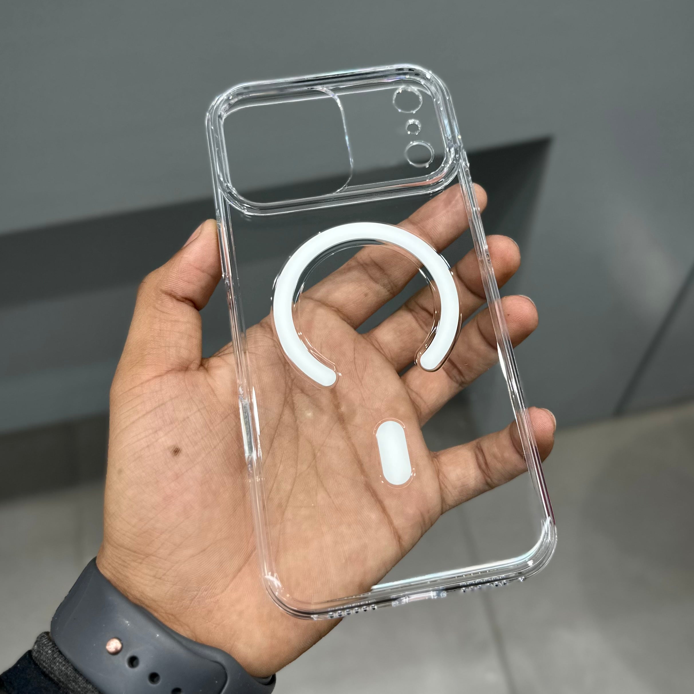 CMA CLEAR ARC PRO MAGSAFE AND CAPTURE BUTTON - TRANSPARENT ( No. 2855 ) Mobile Case by CoverMeUp - Style 3