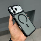 ICON SEMI TRANSLUCENT CASE MAGSAFE - BLACK ( No. 2870 ) Mobile Case by CoverMeUp - Style 2