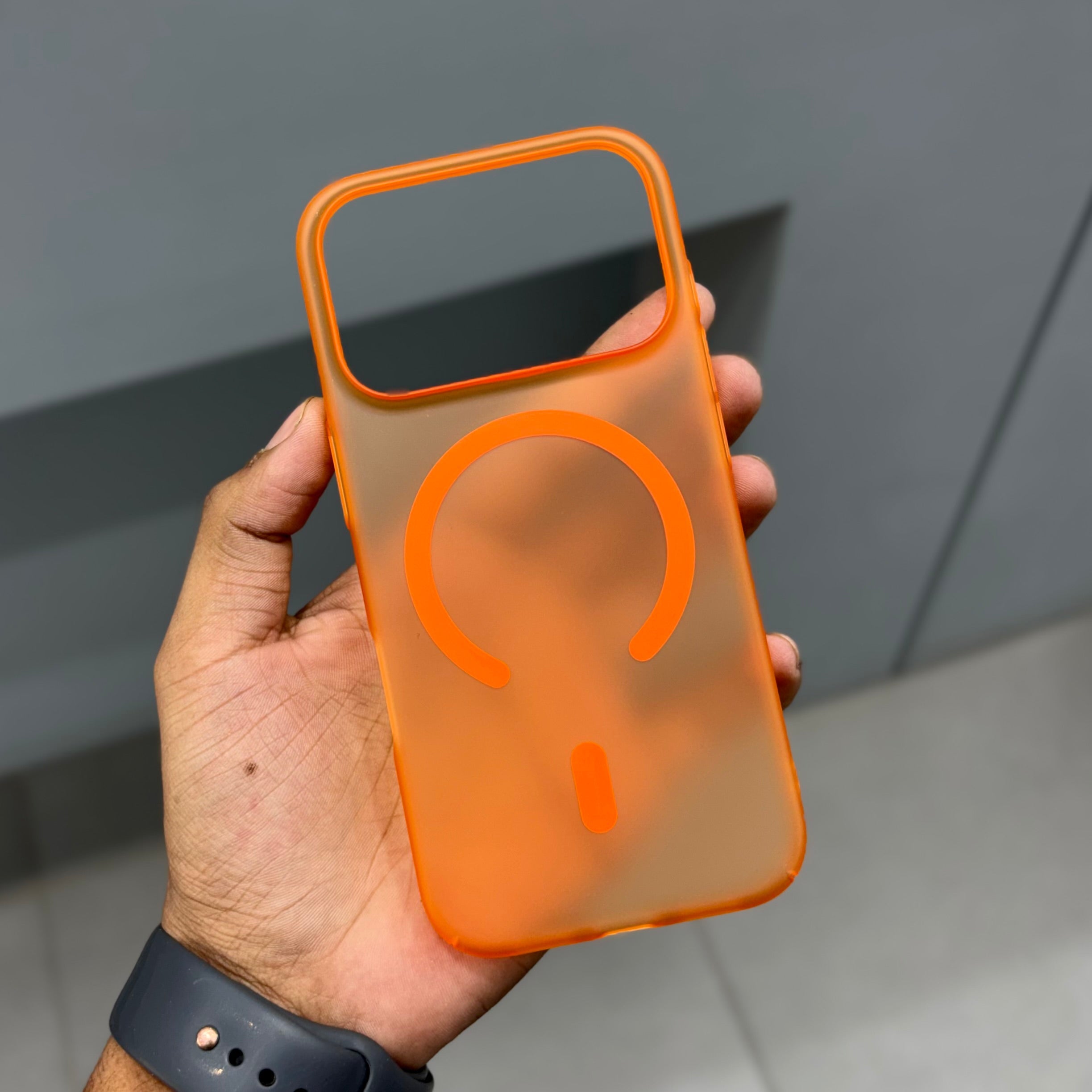 MATTMAG CASE - ORANGE ( No. 2428 ) Mobile Case by CoverMeUp - Style 4