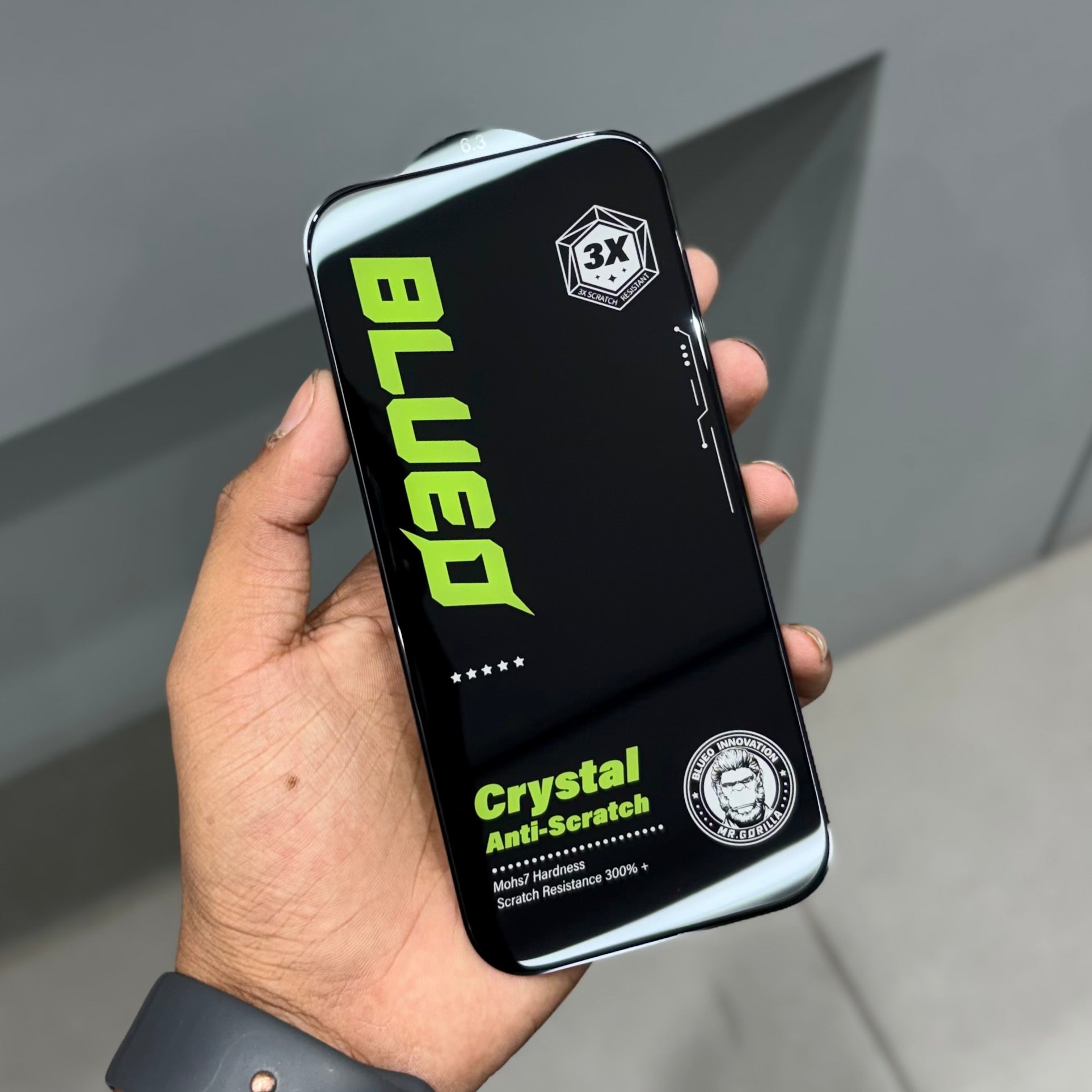 Blueo Crystal 7 Mohs Glass ( No. 1164 ) Mobile Case by CoverMeUp - Style 2