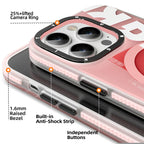 Protective Apple iPhone Back Cover - Youngkit Colorful Series Case Anti-Drop Magsafe for iPhone 14 Pro |Pink - Style 2