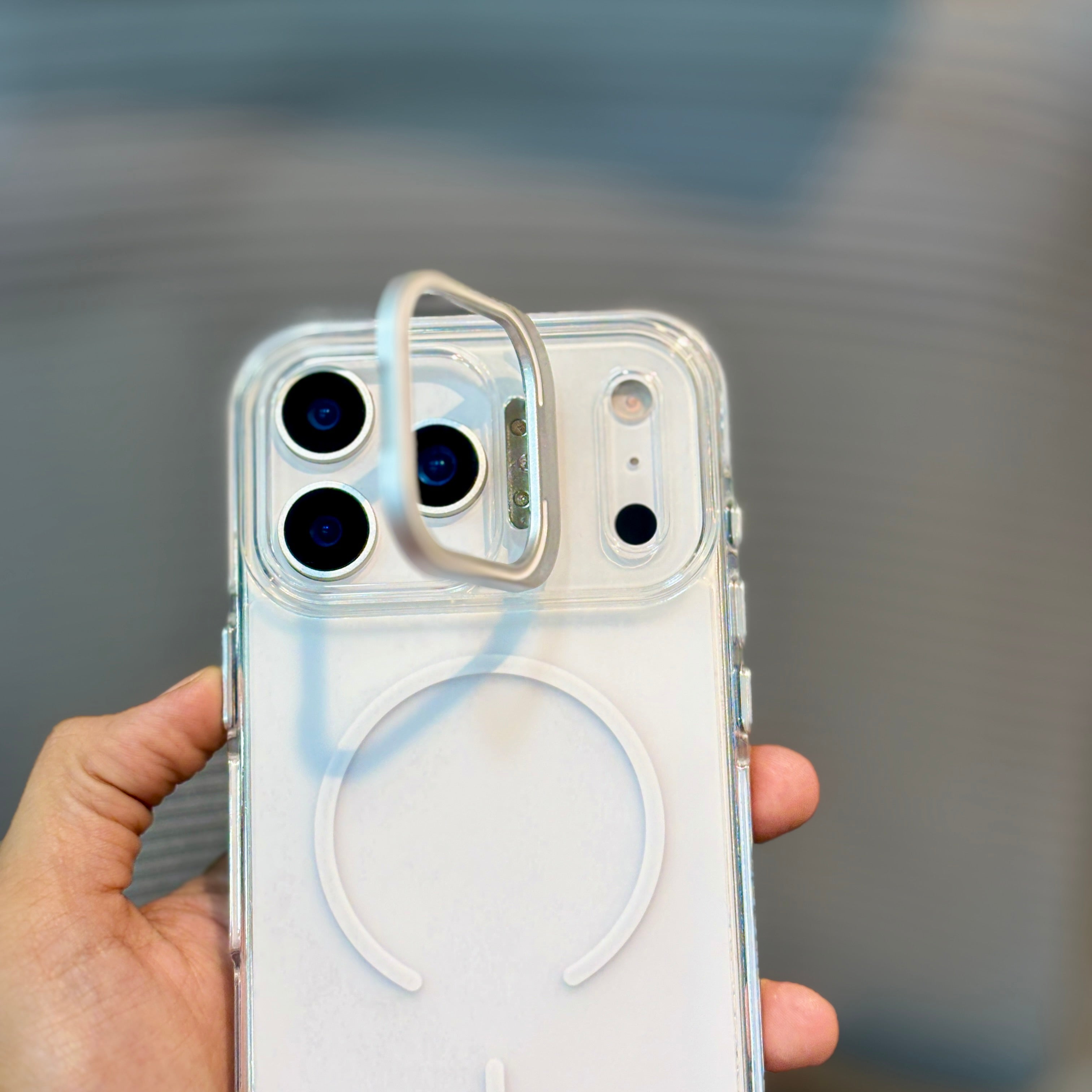 Protective Apple iPhone Back Cover - FrostStand MagSafe iPhone 16 Series Case - Style 9