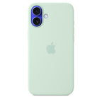 Protective Apple iPhone Back Cover - Logo Silicon Case for iPhone 16 (AquaMarine) - Style 2