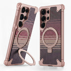Samsung Galaxy S25 Ultra Metal Bumper Case with Magsafe and Stand - Desert Mobile Case by CoverMeUp