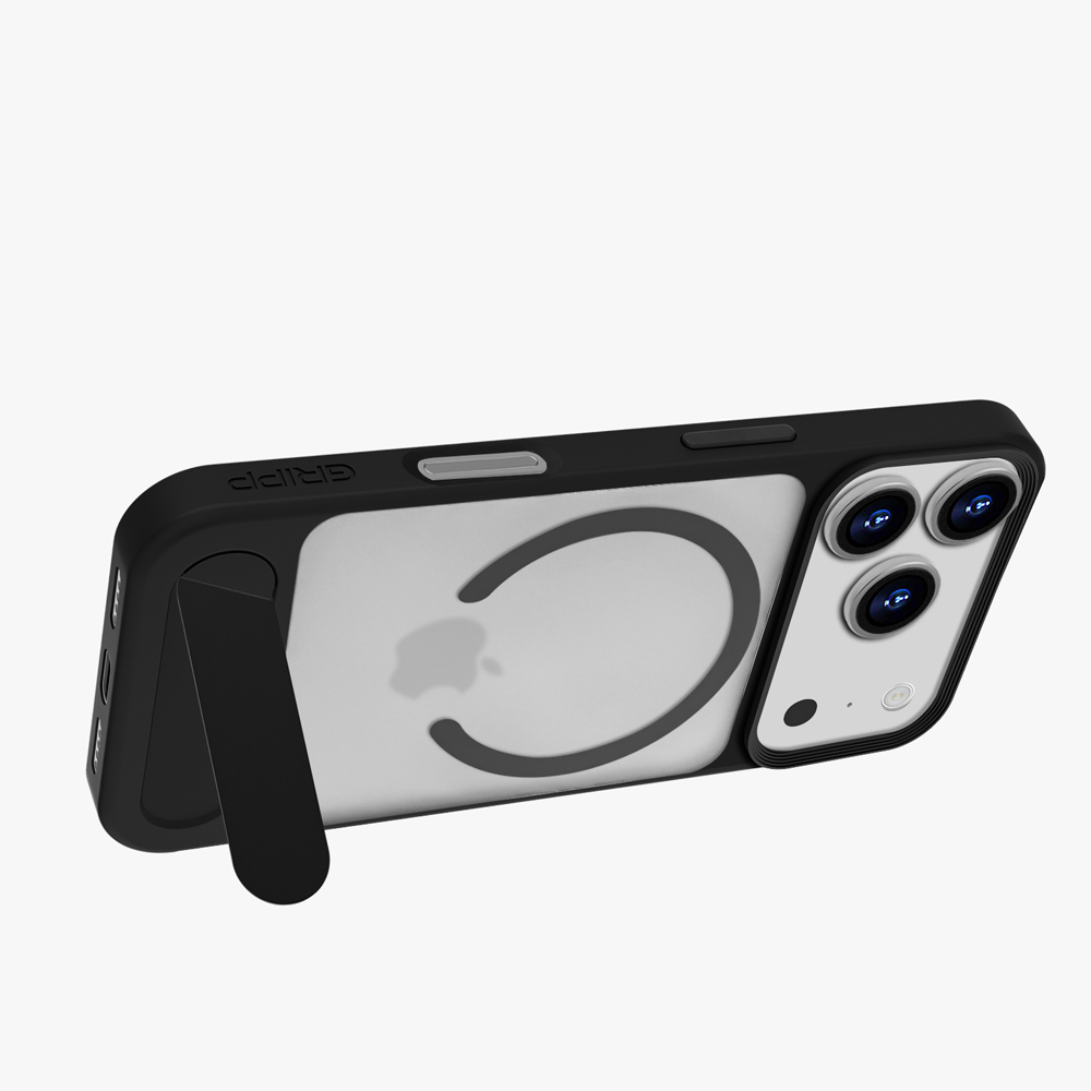GRIPP Bolt MagStand Apple iPhone 17 Pro MagSafe Case with 8ft Drop Tested - Black