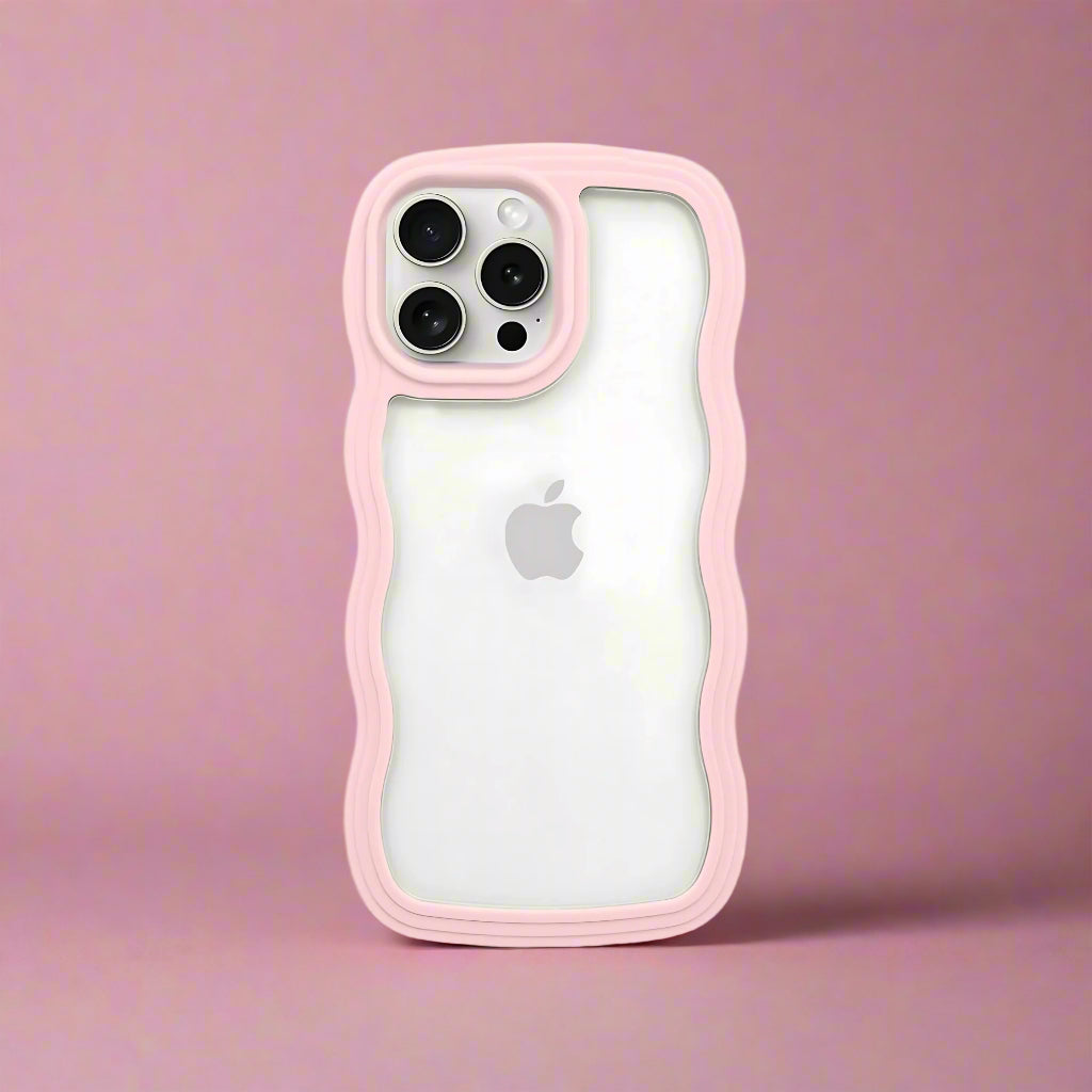 Minimals : Curvy Pink Mobile Case by CoverMeUp - Style 4