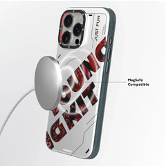 YOUNGKIT New Circuit Magsafe Futuristic & Digital Series Case for iPhone 16 Pro (Silver)