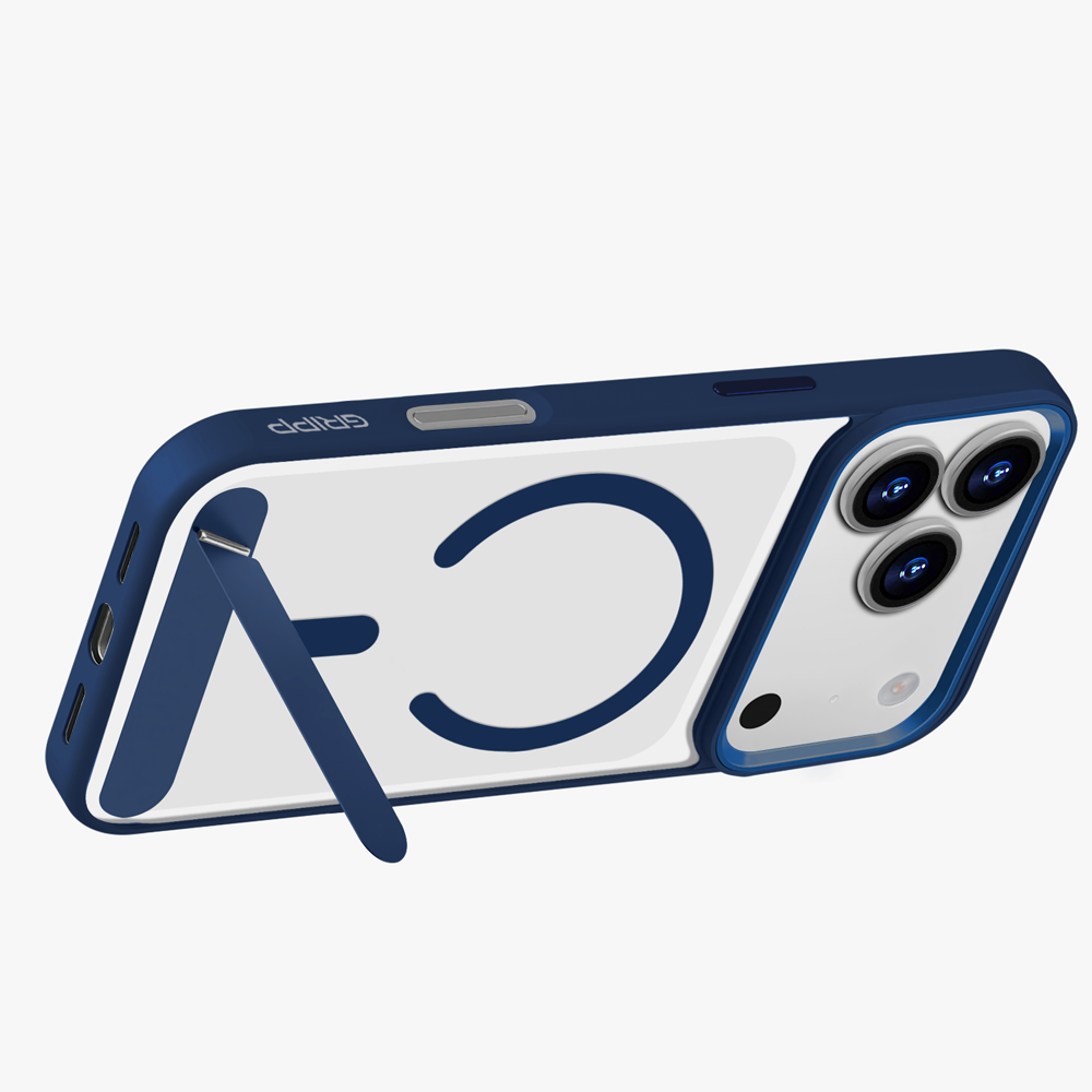 GRIPP Clarion MagStand Apple iPhone 17 Pro Max MagSafe Case with 8ft Drop Tested - Blue